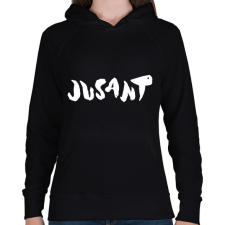 PRINTFASHION Jusant - white - Női kapucnis pulóver - Fekete női pulóver, kardigán