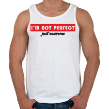PRINTFASHION Just awesome - Férfi atléta - Fehér atléta, trikó