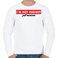 PRINTFASHION Just awesome - Férfi pulóver - Fehér férfi pulóver, kardigán