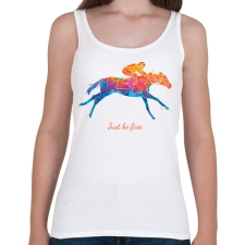 PRINTFASHION Just be free - Színes - Női atléta - Fehér női trikó