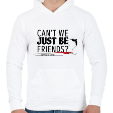 PRINTFASHION Just be friends - Jeffrey Dahmer - Férfi kapucnis pulóver - Fehér férfi pulóver, kardigán