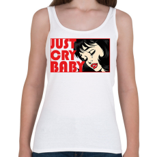 PRINTFASHION Just cry baby - pop art - Női atléta - Fehér