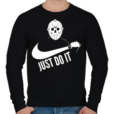 PRINTFASHION Just do it halloween 1 white - Férfi pulóver - Fekete férfi pulóver, kardigán