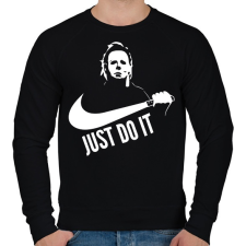 PRINTFASHION Just do it halloween 2 white - Férfi pulóver - Fekete férfi pulóver, kardigán