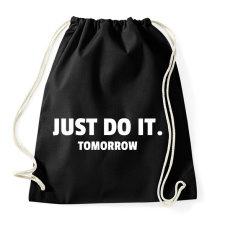 PRINTFASHION JUST DO IT TOMORROW - Sportzsák, Tornazsák - Fekete tornazsák