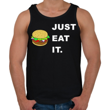 PRINTFASHION just eat it - Férfi atléta - Fekete atléta, trikó