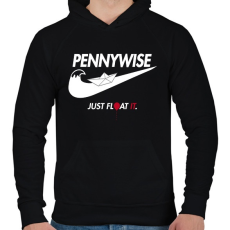 PRINTFASHION Just FLOAT it! - Férfi kapucnis pulóver - Fekete