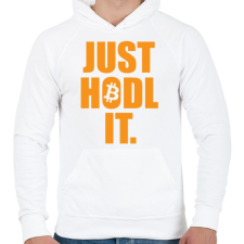 PRINTFASHION Just Hold It - Férfi kapucnis pulóver - Fehér női pulóver, kardigán