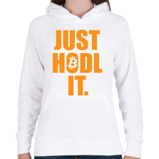 PRINTFASHION Just Hold It  - Női kapucnis pulóver - Fehér női pulóver, kardigán