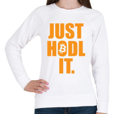 PRINTFASHION Just Hold It  - Női pulóver - Fehér női pulóver, kardigán