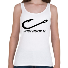 PRINTFASHION Just hook it 2 - Női atléta - Fehér női trikó