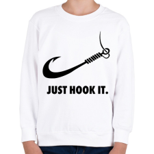 PRINTFASHION Just hook it - Gyerek pulóver - Fehér gyerek pulóver, kardigán