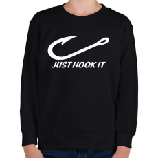 PRINTFASHION Just hook it - Gyerek pulóver - Fekete