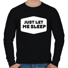 PRINTFASHION Just Let Me Sleep - Férfi pulóver - Fekete férfi pulóver, kardigán
