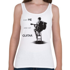 PRINTFASHION Just me and my guitar - Női atléta - Fehér