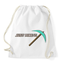 PRINTFASHION Just mine it - Sportzsák, Tornazsák - Fehér tornazsák