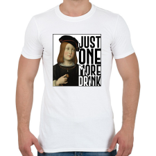 PRINTFASHION Just one more drink - Férfi póló - Fehér férfi póló