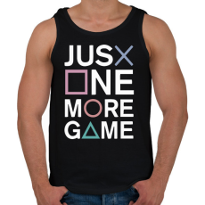 PRINTFASHION Just one more game - Férfi atléta - Fekete