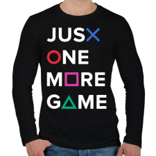PRINTFASHION Just One More Game - Férfi hosszú ujjú póló - Fekete férfi póló