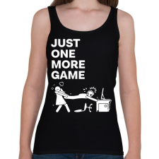 PRINTFASHION Just one more game - Női atléta - Fekete női trikó