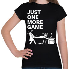 PRINTFASHION Just one more game - Női póló - Fekete