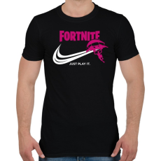 PRINTFASHION Just Play it! - Férfi póló - Fekete