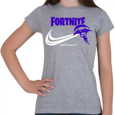 PRINTFASHION Just Play It!  - Női póló - Sport szürke női póló