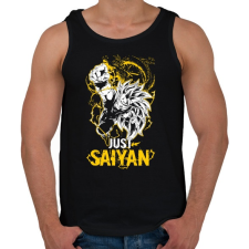 PRINTFASHION Just Saiyan - Férfi atléta - Fekete atléta, trikó