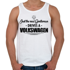 PRINTFASHION Just the real Gentleman - Volkswagen - Férfi atléta - Fehér atléta, trikó