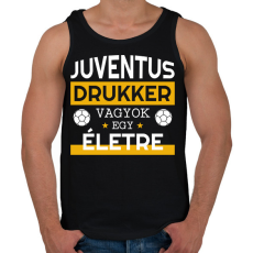 PRINTFASHION Juventus drukker - Férfi atléta - Fekete