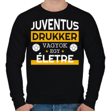 PRINTFASHION Juventus drukker - Férfi pulóver - Fekete férfi pulóver, kardigán