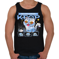 PRINTFASHION K-Pop Demon Hunters Derpy - Férfi atléta - Fekete