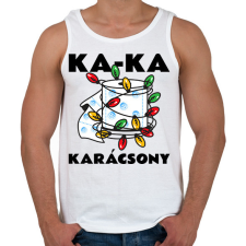 PRINTFASHION KA-KA KARÁCSONY - Férfi atléta - Fehér atléta, trikó