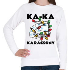 PRINTFASHION KA-KA KARÁCSONY - Női pulóver - Fehér