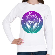 PRINTFASHION kábitott farkas - Női pulóver - Fehér női póló