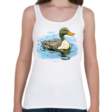 PRINTFASHION Kacsa - Női atléta - Fehér női trikó