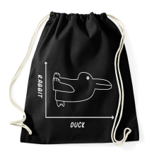 PRINTFASHION Kacsa vagy nyúl? - Sportzsák, Tornazsák - Fekete tornazsák
