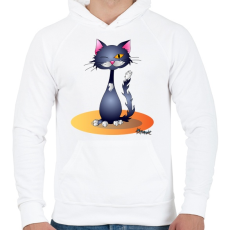 PRINTFASHION Kacsintcic - Férfi kapucnis pulóver - Fehér