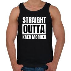PRINTFASHION KAER MORHEN - Férfi atléta - Fekete