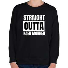 PRINTFASHION KAER MORHEN - Gyerek pulóver - Fekete gyerek pulóver, kardigán