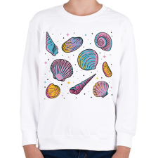 PRINTFASHION Kagylók - Gyerek pulóver - Fehér gyerek pulóver, kardigán