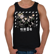 PRINTFASHION Kaiju no.8 - Férfi atléta - Fekete atléta, trikó