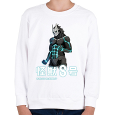 PRINTFASHION Kaiju No. 8 - Hibino Kafka - Gyerek pulóver - Fehér