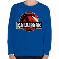 PRINTFASHION Kaiju park - Gyerek pulóver - Királykék