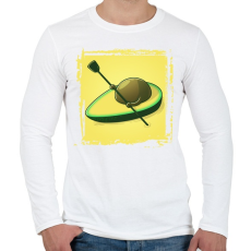 PRINTFASHION Kajakos avokádó - Férfi hosszú ujjú póló - Fehér