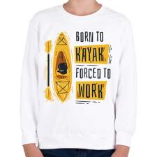 PRINTFASHION Kajakos - Gyerek pulóver - Fehér gyerek pulóver, kardigán
