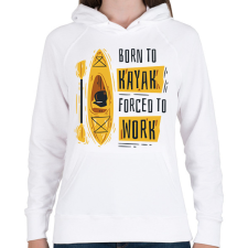 PRINTFASHION Kajakos - Női kapucnis pulóver - Fehér női pulóver, kardigán