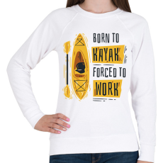 PRINTFASHION Kajakos - Női pulóver - Fehér