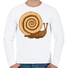 PRINTFASHION Kakaós csiga - Férfi pulóver - Fehér férfi pulóver, kardigán