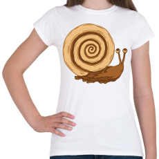 PRINTFASHION Kakaós csiga - Női póló - Fehér